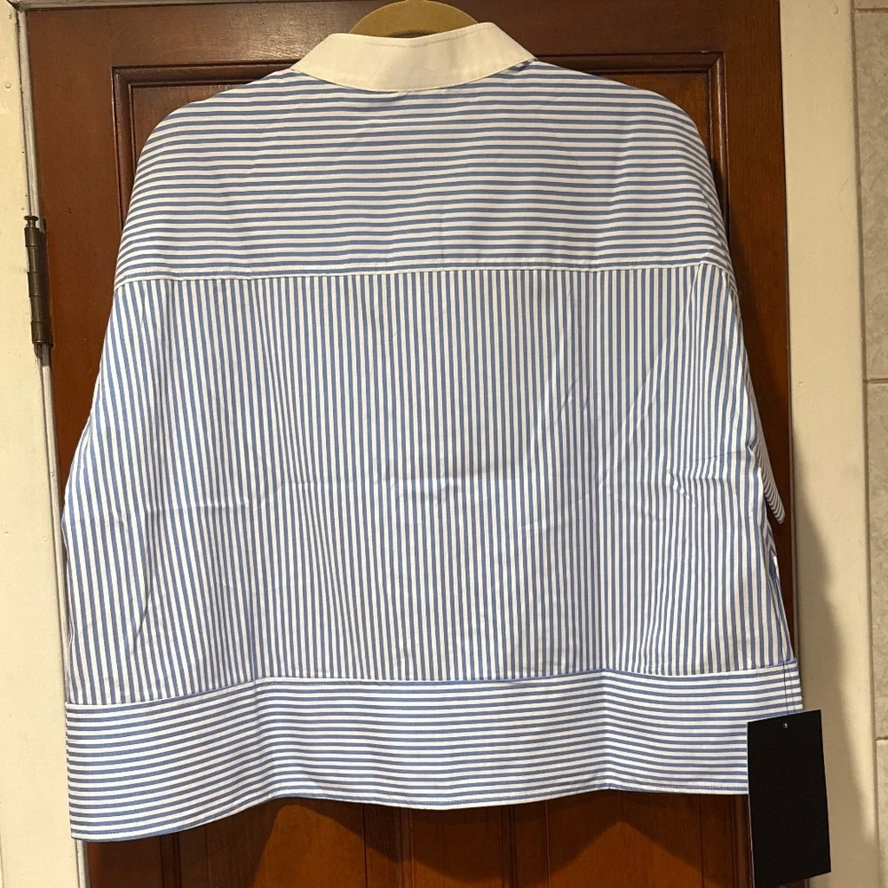 TUCKERNUCK Blue Stripe Sofia Shirt - Picture 7 of 7